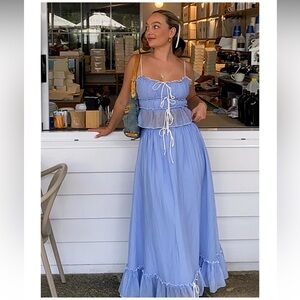 12th Tribe Blue Maxi Dress